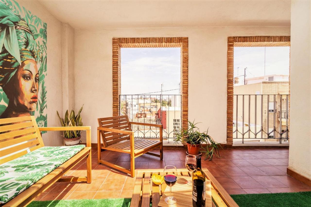 Penthouse Duplex In A 4 Floors Spanish House -8 Min To Center By Metro Valence Extérieur photo